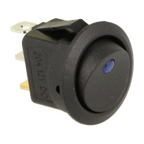 Rocker switch - Blå led QSP Products